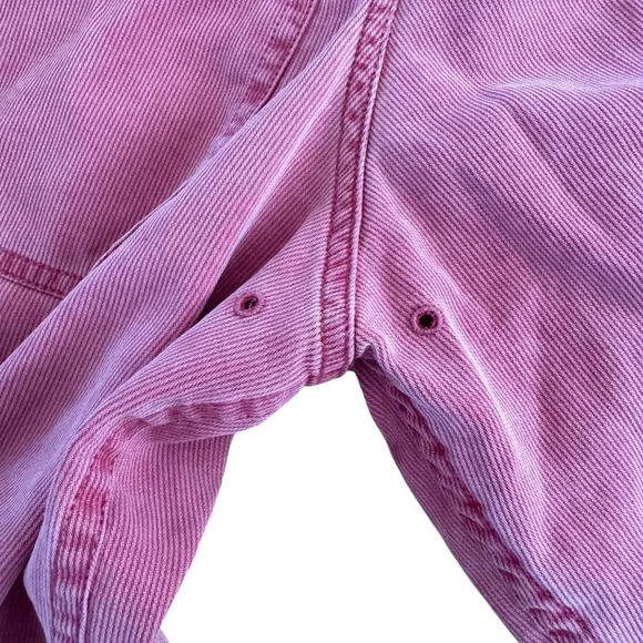 Nat Nast Pink Silk Blend Shirt Ribbed Long Sleeve Collar Button Down Pockets M - Picture 3 of 12